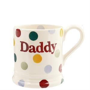 Emma Bridgewater Polka Dot Daddy Half Pint Mug